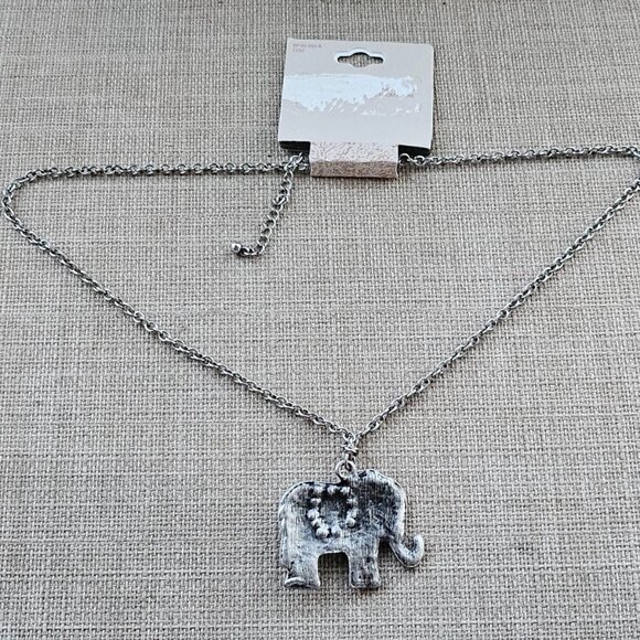 Decree ELEPHANT Pendant Necklace Fashion Jewelry NWT - Picture 4 of 11